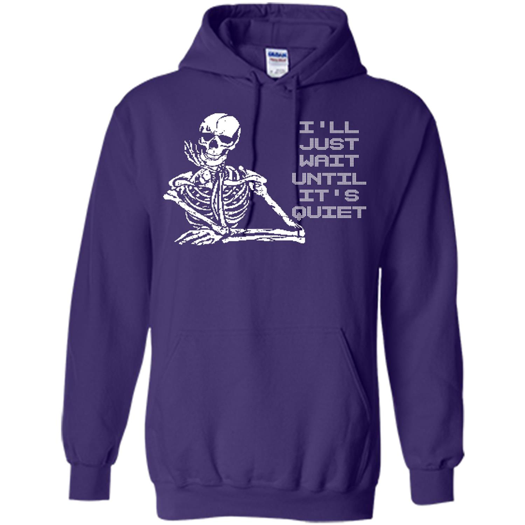 Teacher T-shirt I'll Just Wait Until It's Quiet T-shirt Purple