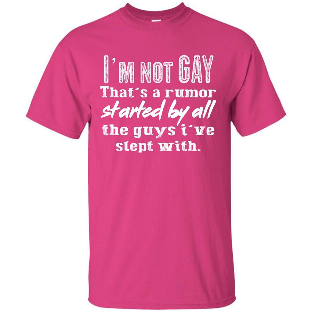 LGBTQ T-shirt I‰۪m Not Gay That‰۪s A Rumor Heliconia