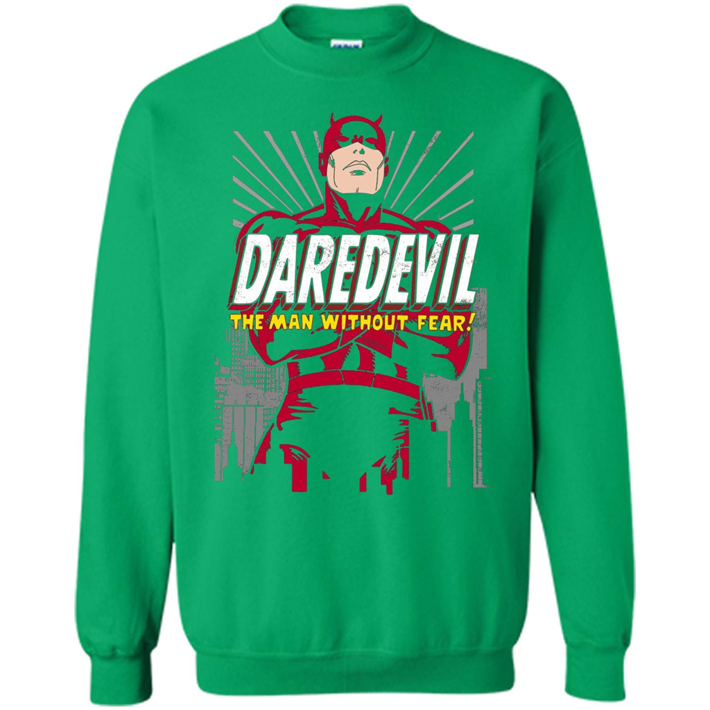Movies T-shirt Marvel Daredevil The Man Without Fear Irish Green
