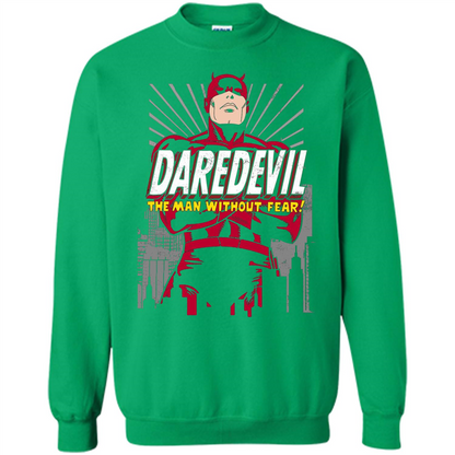 Movies T-shirt Marvel Daredevil The Man Without Fear Irish Green