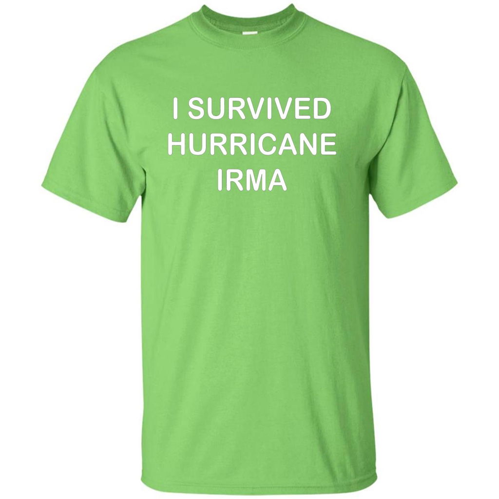 I Survived Hurricane Irma T-shirt Lime