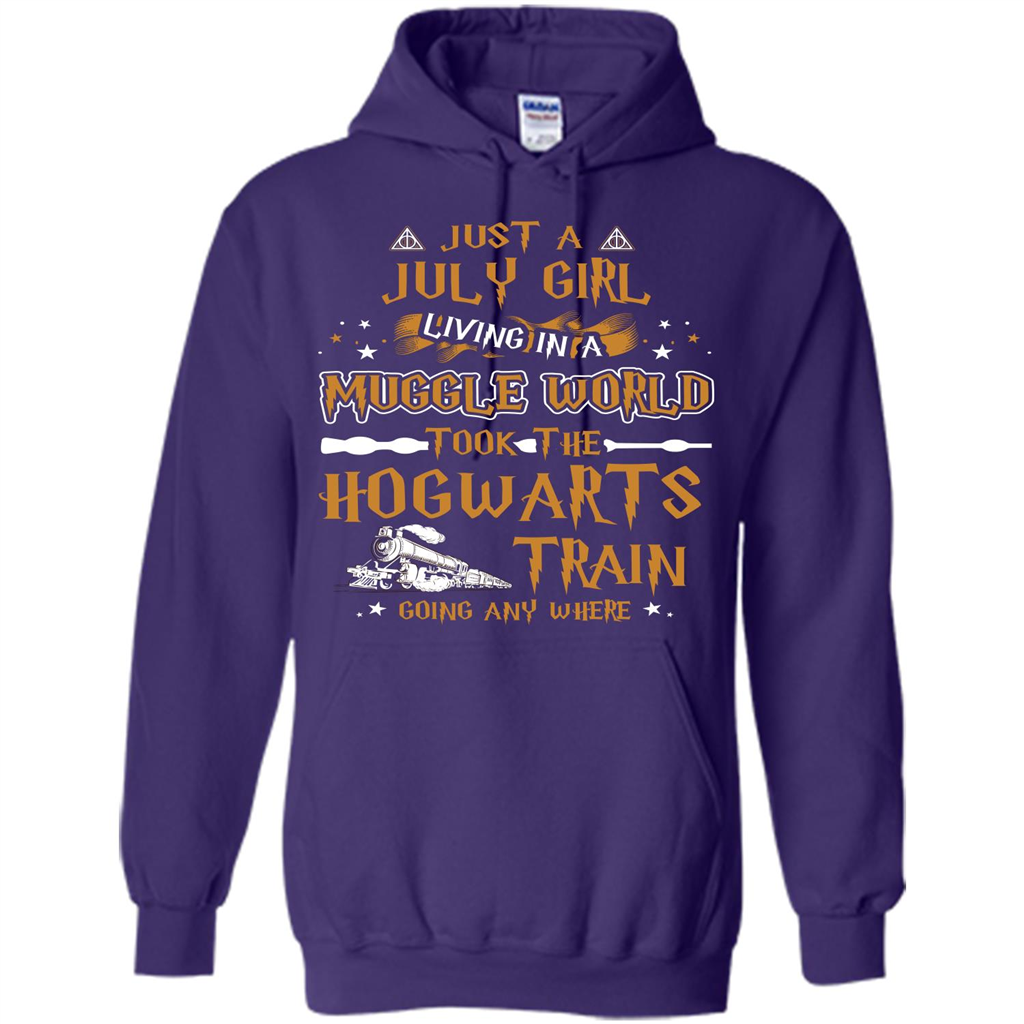 Harry Potter T-shirt Just A July Girl Living In A Muggle World