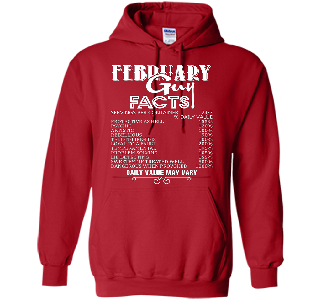February Guy Facts T-shirt Red