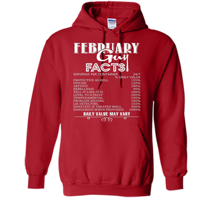 February Guy Facts T-shirt Red