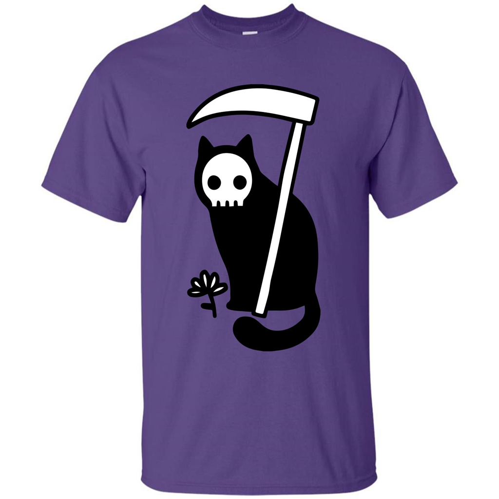 Cat Grimm Reaper T-shirt Purple