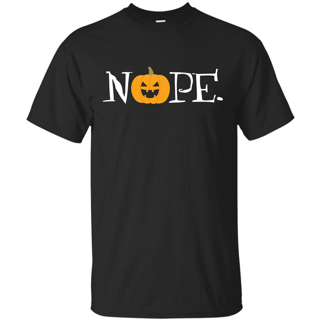 Halloween T-shirt Nope T-shirt Black