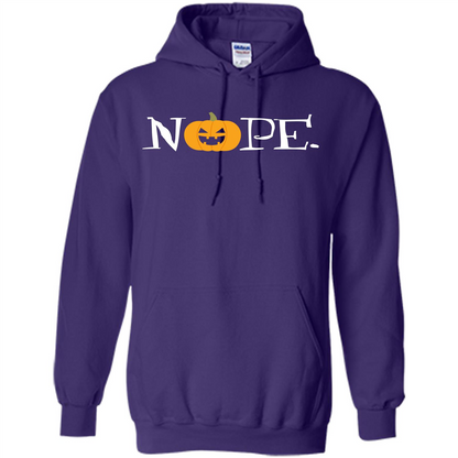 Halloween T-shirt Nope T-shirt Purple