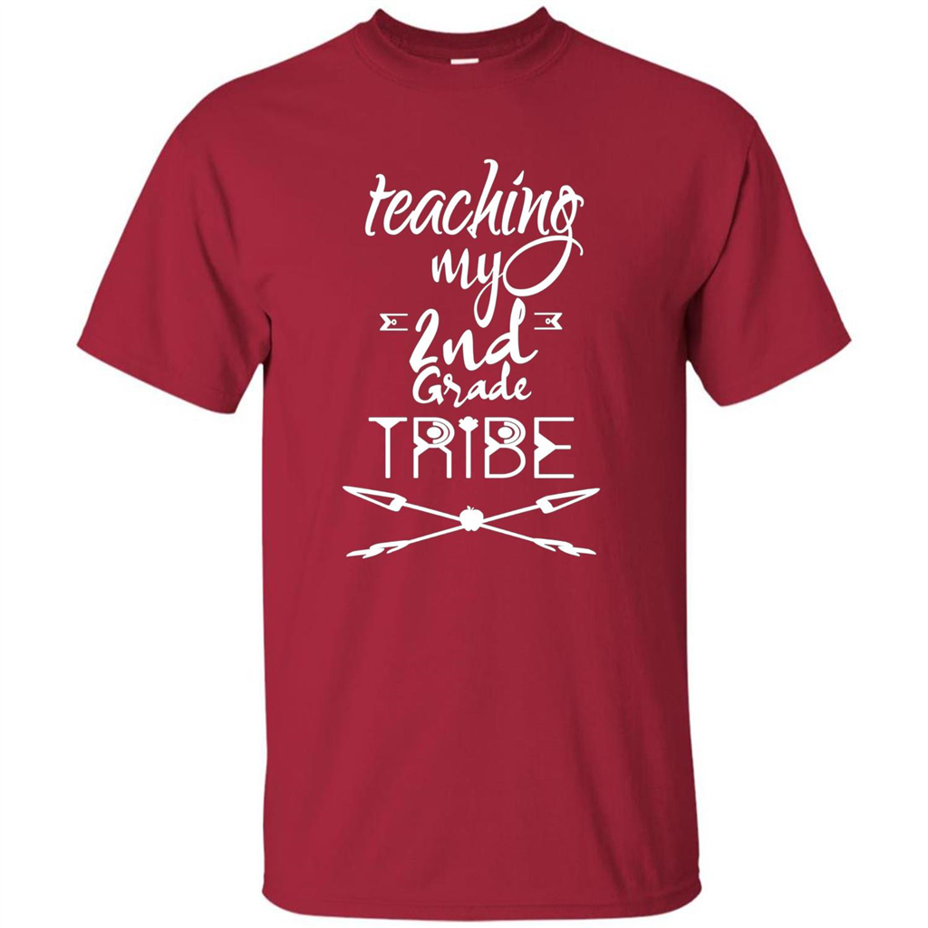 Back To School T-shirt Teaching My Second Grade Tribe Cardinal