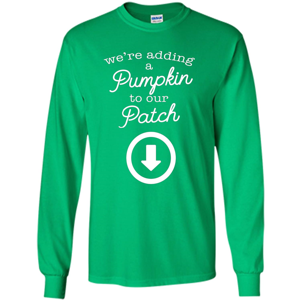 Halloween Maternity Costume Autumn Pumpkin Patch T-Shirt Irish Green