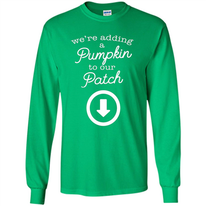 Halloween Maternity Costume Autumn Pumpkin Patch T-Shirt Irish Green