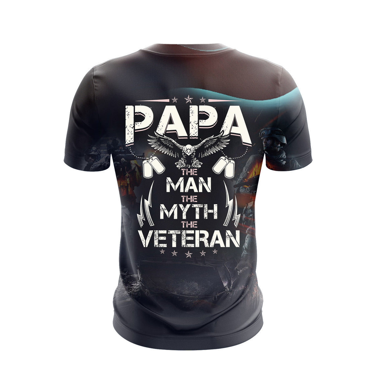 Papa - The Man The Myth The Veteran Zip Up Hoodie