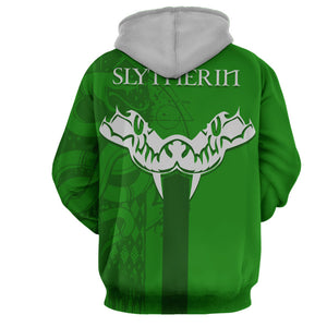 Quidditch Slytherin Harry Potter 3D Hoodie