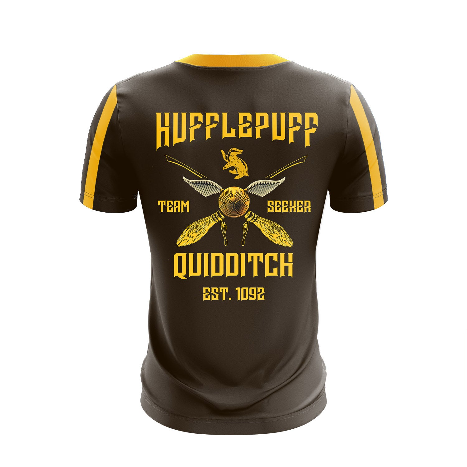 Hufflepuff Quidditch Team Harry Potter Unisex 3D T-shirt