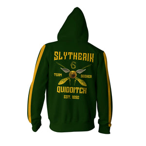 Slytherin Quidditch Team Est 1092 Harry Potter Zip Up Hoodie