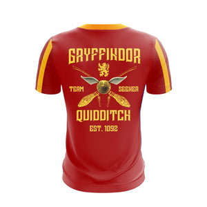 Gryffindor Quidditch Team Harry Potter Unisex 3D T-shirt