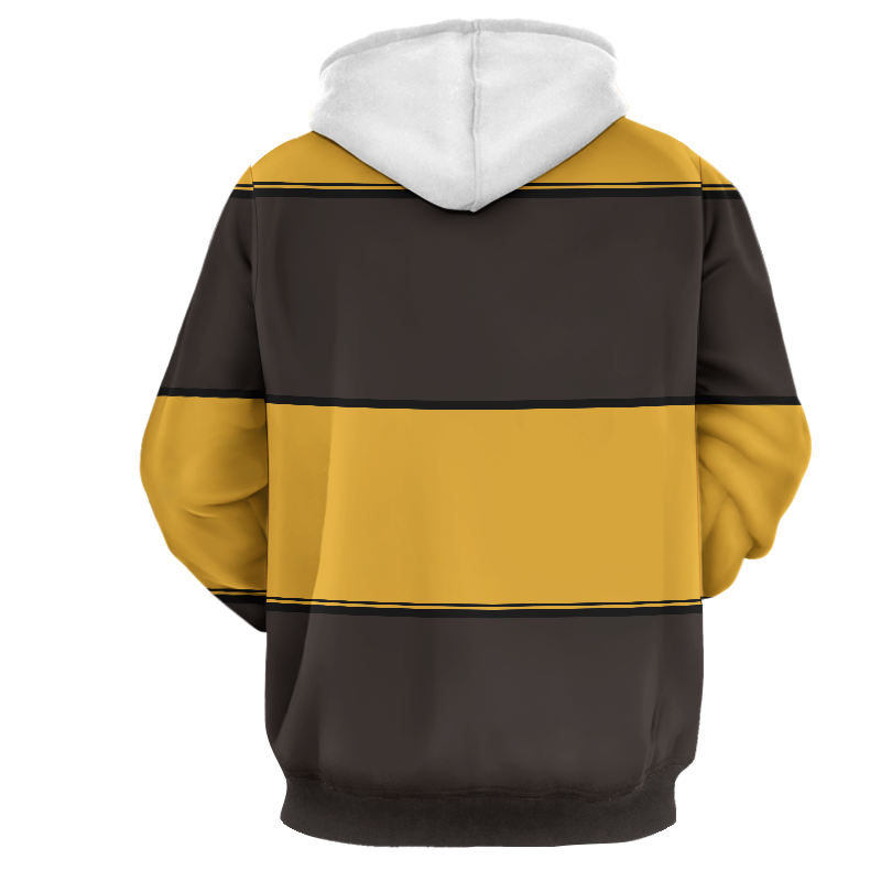 Striped Hufflepuff Harry Potter New 3D Hoodie