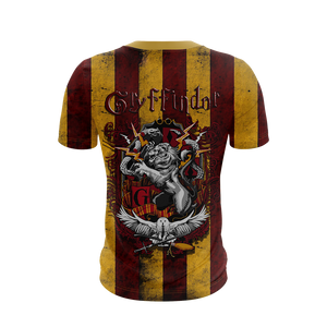 Striped Gryffindor Harry Potter Unisex 3D T-shirt
