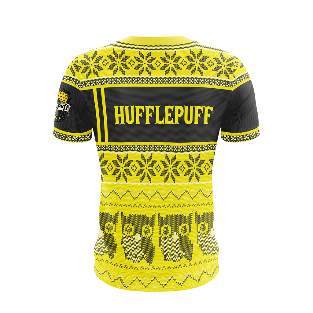 Hufflepuff Harry Potter Ugly Christmas Unisex 3D T-shirt