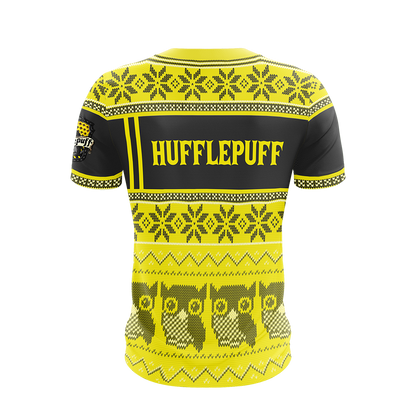 Hufflepuff Harry Potter Ugly Christmas Unisex 3D T-shirt