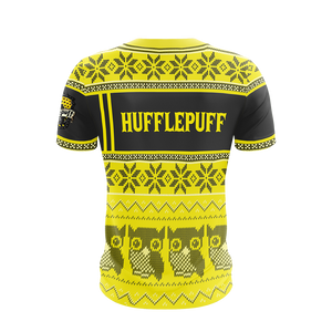 Hufflepuff Harry Potter Ugly Christmas Unisex 3D T-shirt
