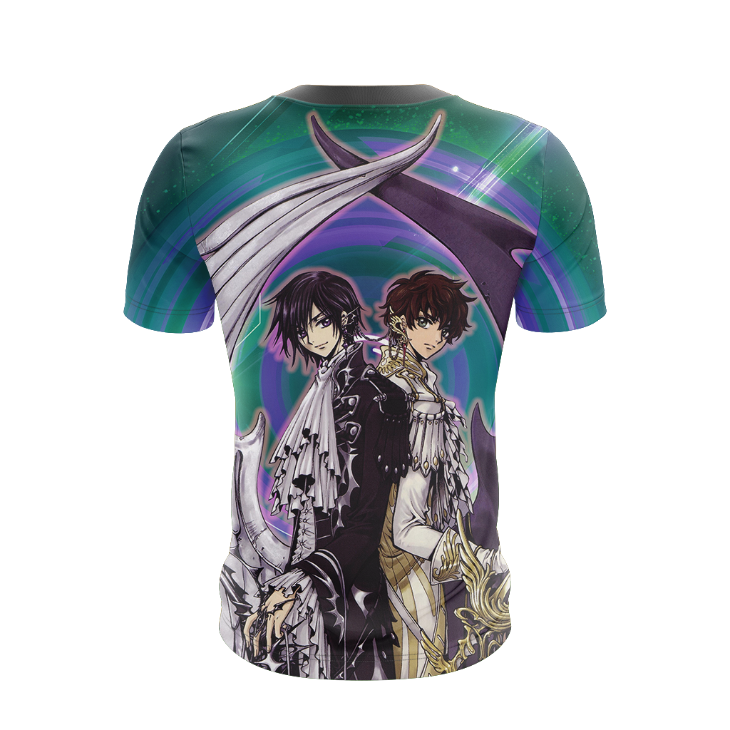 Code Geass Suzaku and Lelouch 3D T-shirt