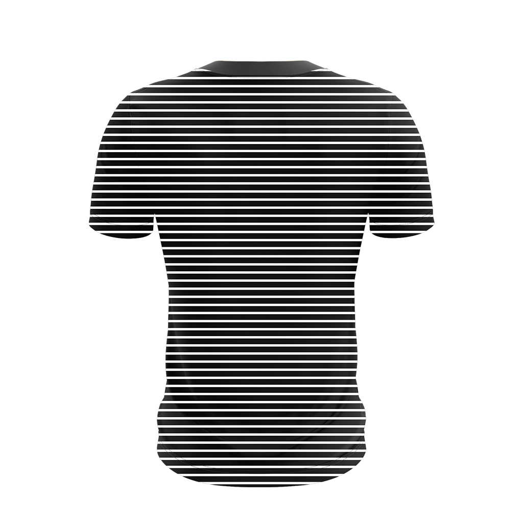 Black Cat Striped Unisex 3D T-shirt