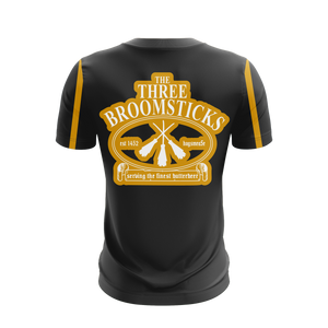 The Three Broomsticks Hufflepuff Harry Potter Unisex 3D T-shirt