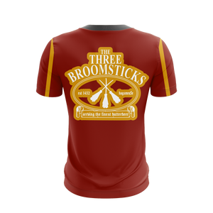 The Three Broomsticks Gryffindor Harry Potter Unisex 3D T-shirt