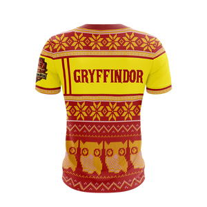 Gryffindor Harry Potter Ugly Christmas Unisex 3D T-shirt