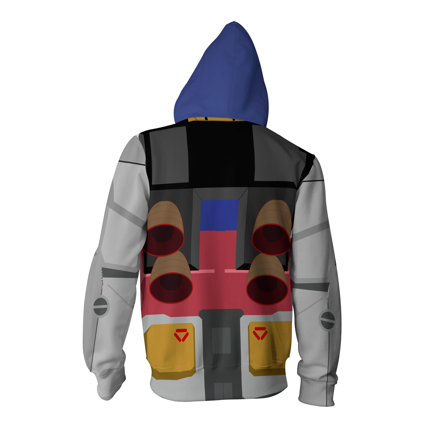 the Gundam GN-0000+GNR-010 00 Raiser Cosplay Zip Up Hoodie Jacket