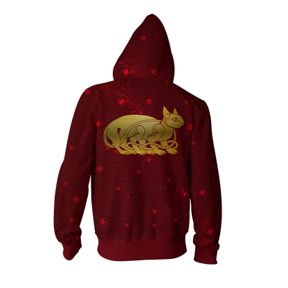Ilvermorny Wampus House Harry Potter Zip Up Hoodie
