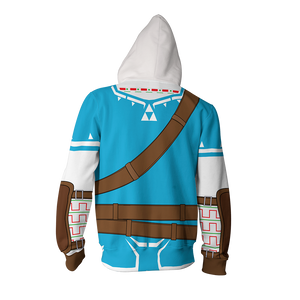 The Legend of Zelda: Breath of the Wild Link Cosplay Zip Up Hoodie