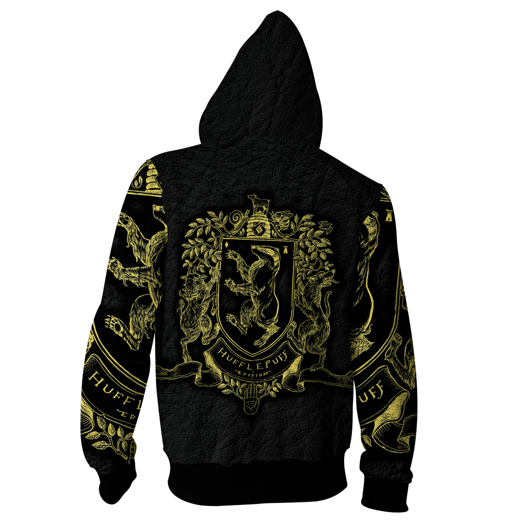 Hufflepuff Edition Harry Potter Zip Up Hoodie