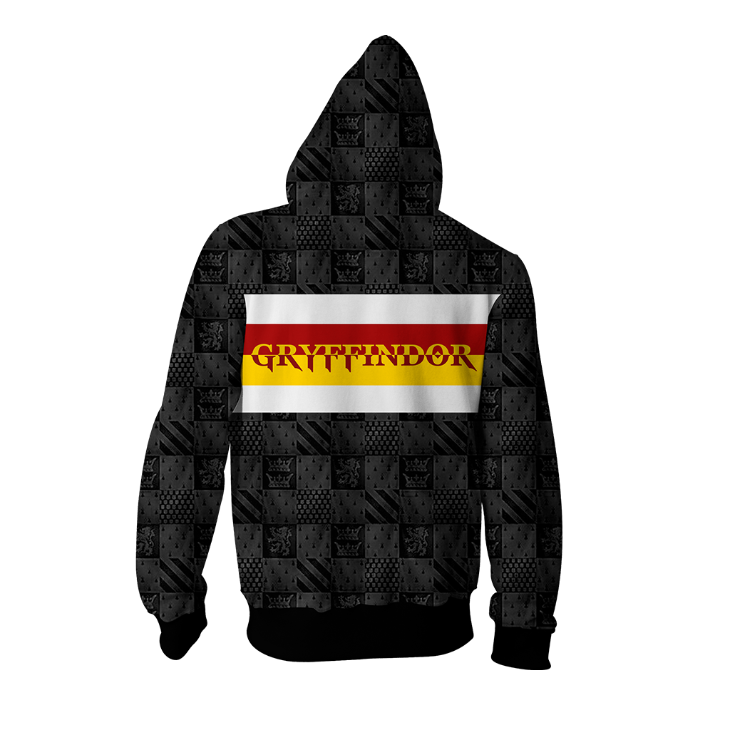 Gryffindor House Harry Potter Simple Style Zip Up Hoodie