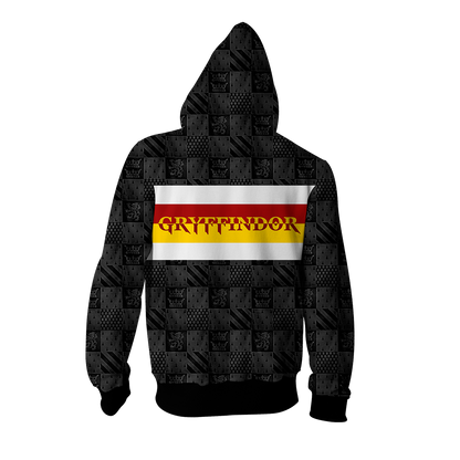 Gryffindor House Harry Potter Simple Style Zip Up Hoodie