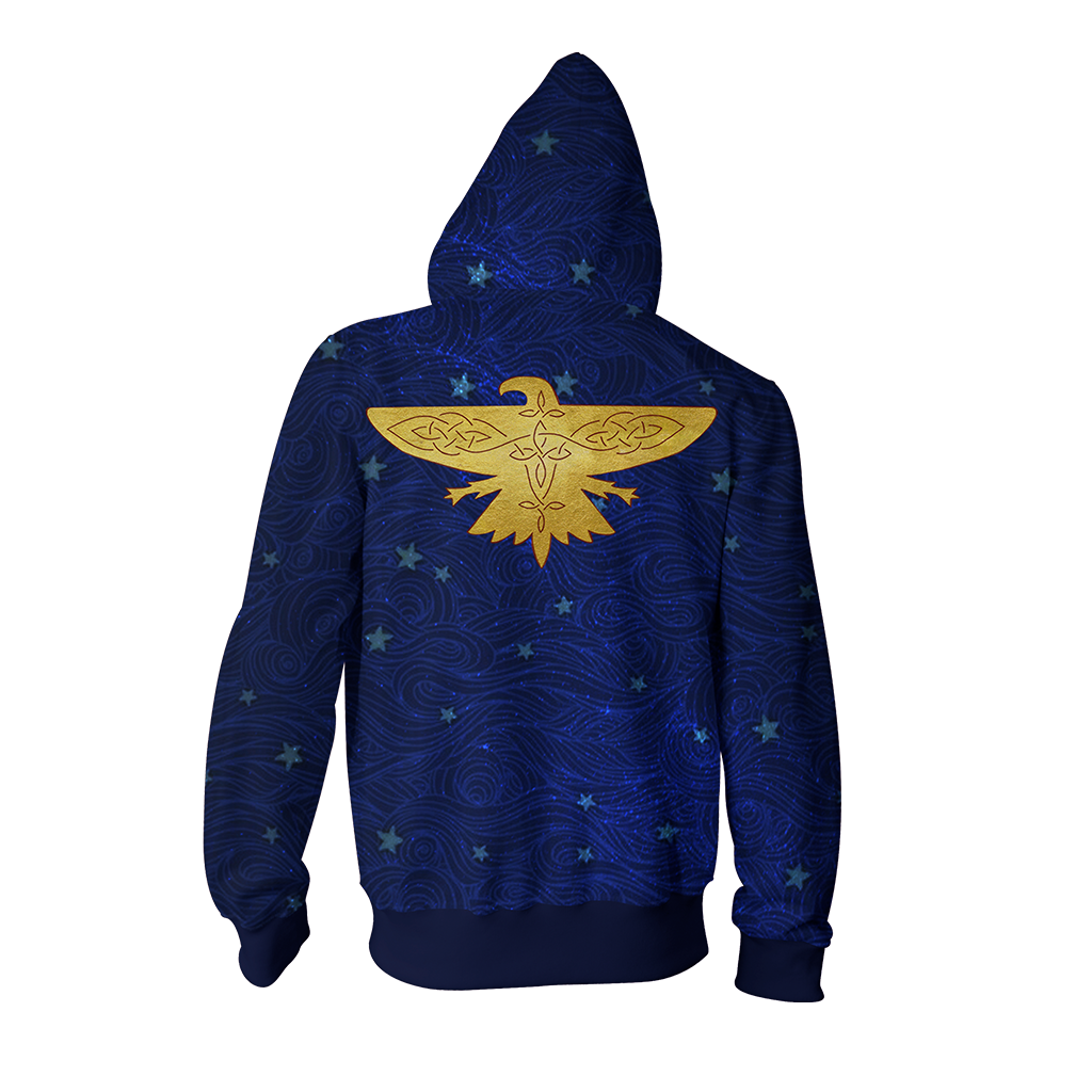 Ilvermorny Thunderbird House Harry Potter Zip Up Hoodie