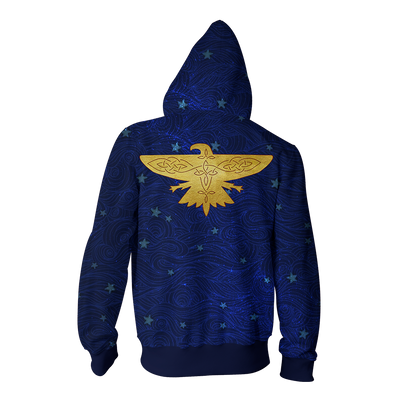 Ilvermorny Thunderbird House Harry Potter Zip Up Hoodie