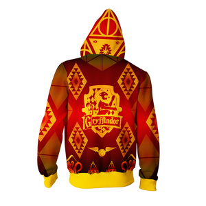 Hogwart Proud To Be A Gryffindor Harry Potter Zip Up Hoodie