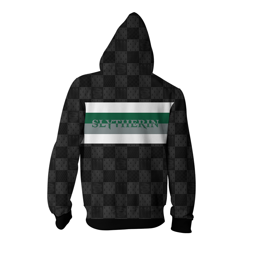 Slytherin House Harry Potter Simple Style Zip Up Hoodie