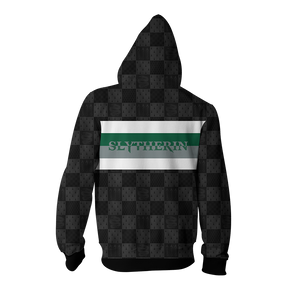 Slytherin House Harry Potter Simple Style Zip Up Hoodie
