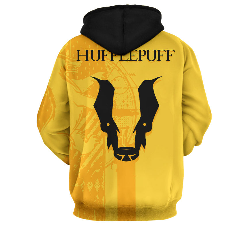 Quidditch Hufflepuff Harry Potter 3D Hoodie