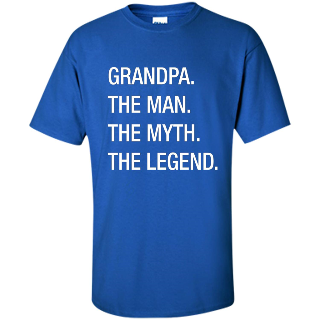 Fathers Day T-shirt Grandpa The Man. The Myth. The Legend Royal