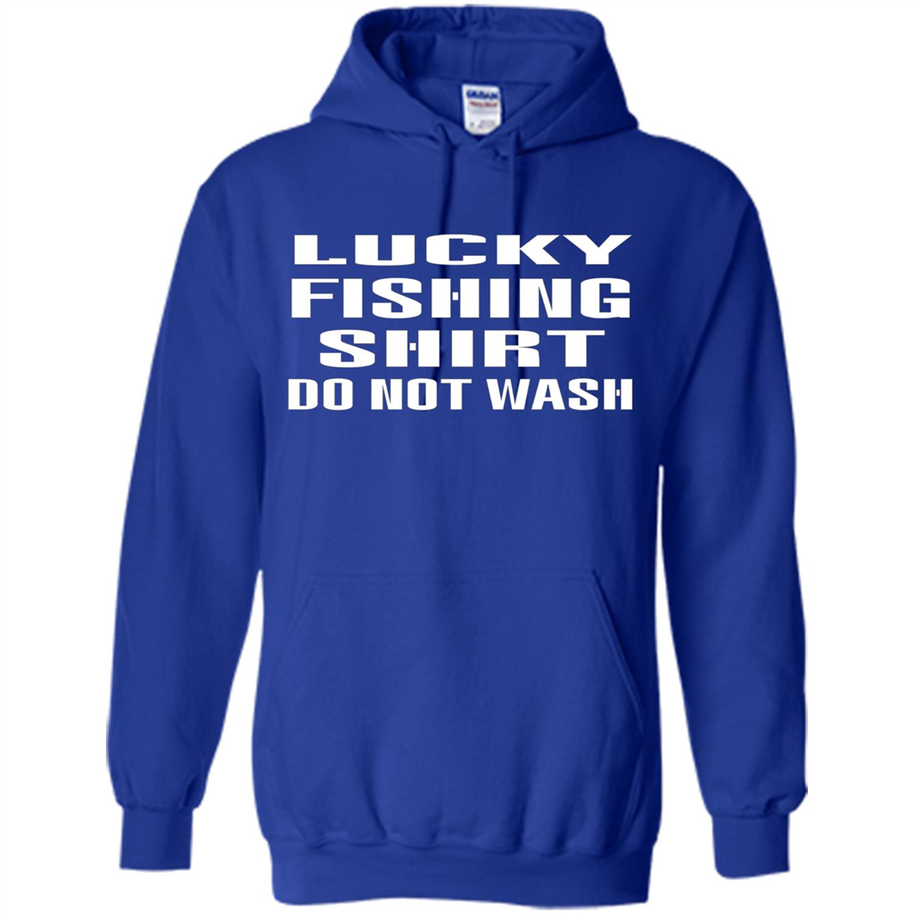 Lucky Fishing Shirt Do Not Wash T-shirt Royal