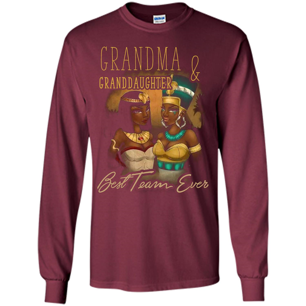 Family T-shirt Grandma Granddaughter Best Team Ever T-shirt