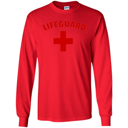 Certified Lifeguard White Red T-shirt Red