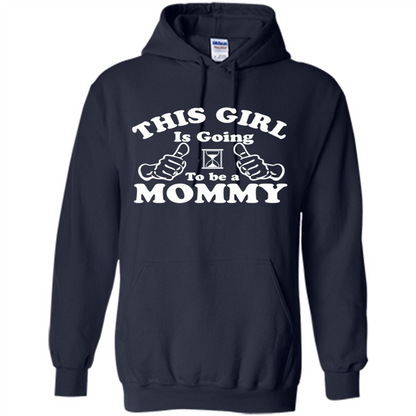 Mommy T-shirt This Girl Is Going to Be A Mommy Navy