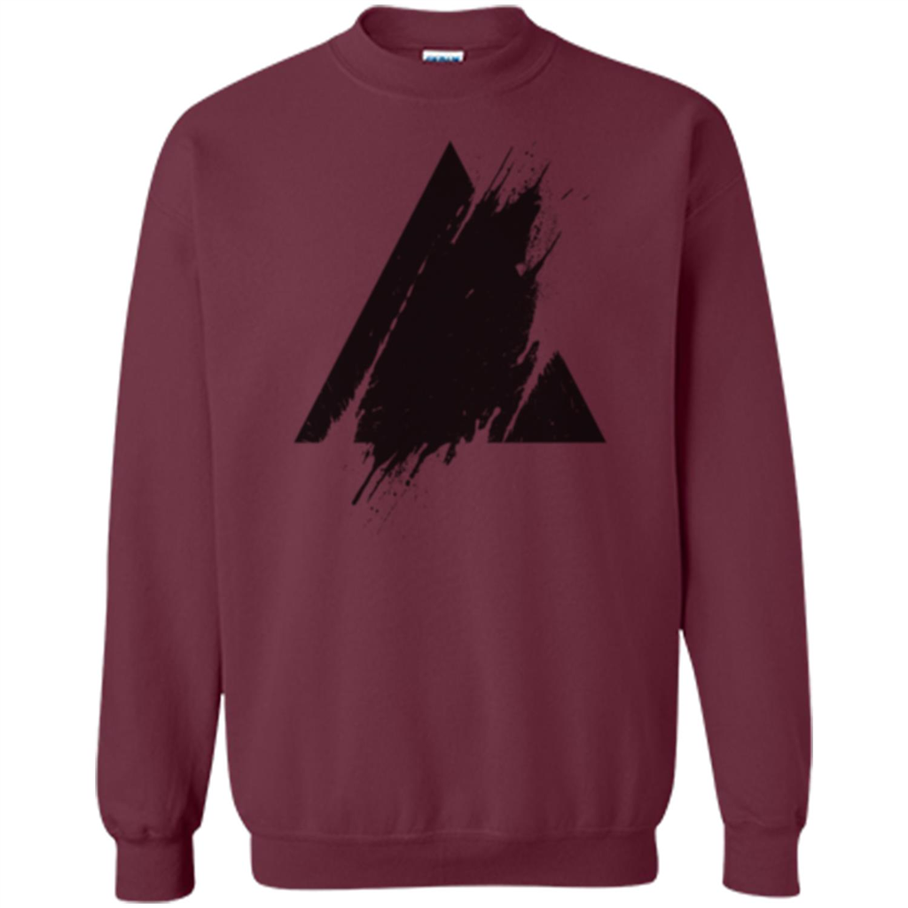 Place Splashed Triangle T-shirt Maroon