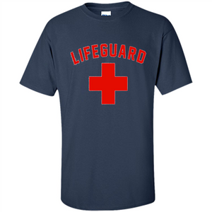 Lifeguard Red And White T-Shirt