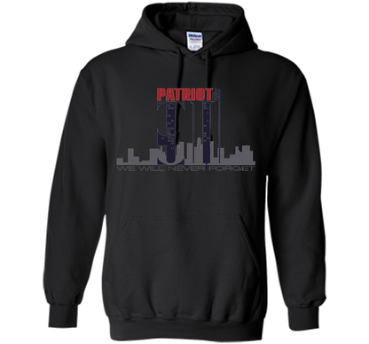Patriot Day 911 Memorial Twin Tower We Will Never Forget TSh t-shirt Black