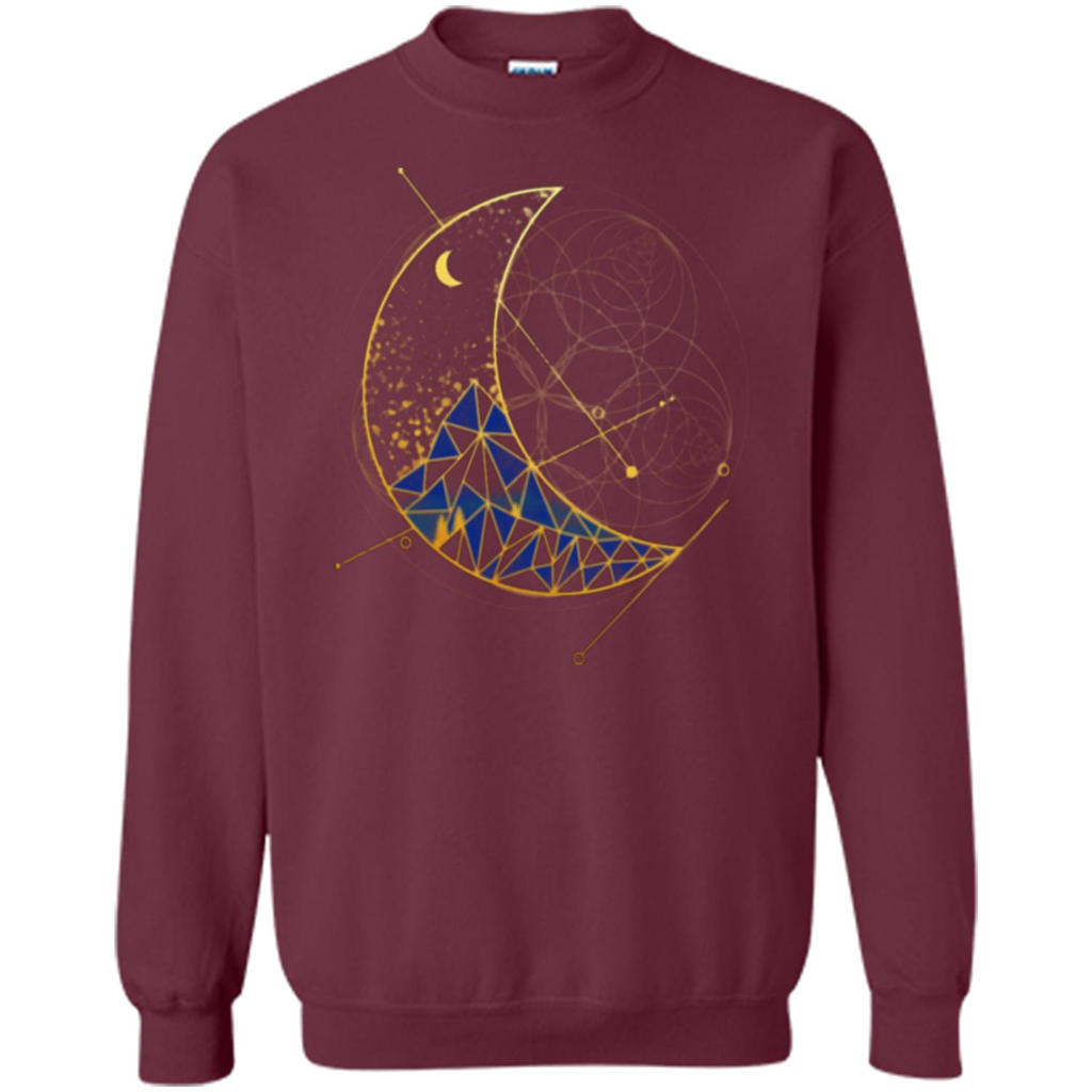 Moon Mountain T-shirt Maroon